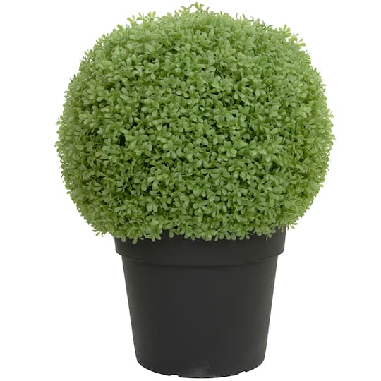 22" Unlit Artificial Boxwood Ball Topiary in Round Pot By Northlight in Green | 22" x 15" | Michaels®